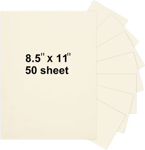 Vista 15 de 40 hojas de cartulina negra de 8.5 x 11 pulgadas, hojas de cartulina pesadas, papel de invitación en blanco, tarjetas de felicitación imprimibles