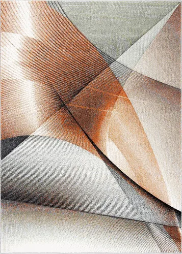 Vista 44 de SAFAVIEH Hollywood Collection - Alfombra decorativa de 2 pies 3 pulgadas x 4 pies, beige y azul, diseño moderno de mediados de siglo, no desprende