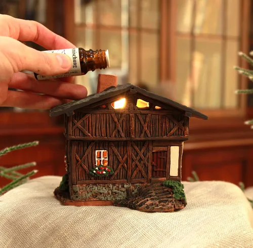 Vista 3 de Cerámica Arte Tealight Candelabro Decoración de la habitación Hecho a mano Coleccionable Miniatura Aroma Luz Casa Antigua en St. Ulrich, Tirol