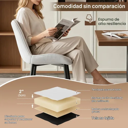 Vista 4 de VECELO Juego de mesa de comedor de 3 piezas, mesa de cocina redonda con 2 sillas tapizadas de terciopelo, diseño de ahorro de espacio para Marrón