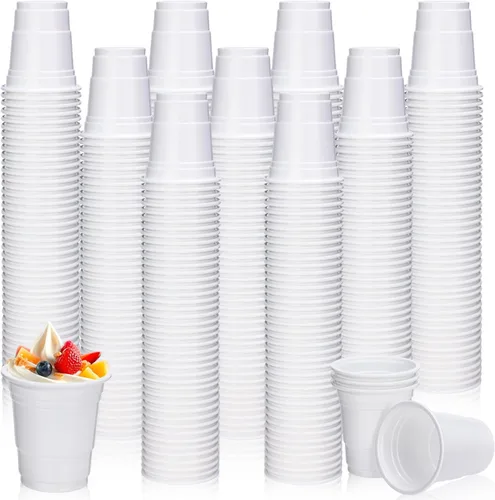 Vista 9 de Mimorou Paquete de 600 vasos de chupito de plástico de 2 onzas, vasos desechables de plástico, mini tazas multicolor para barbacoa, fiesta