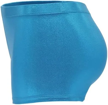 Vista 4 de Aosva 2 pantalones cortos de gimnasia para niñas de 2 a 14 años