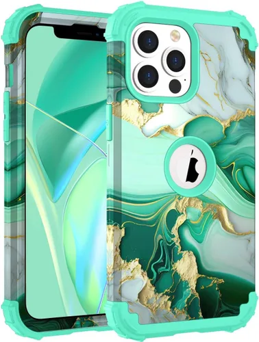 Vista 158 de Hocase Funda para iPhone SE 2022/2020, resistente a prueba de golpes, de plástico duro+goma de silicona, funda protectora híbrida para iPhone SE