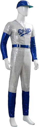 Vista 4 de Conjunto completo de uniforme de béisbol de Halloween para adultos