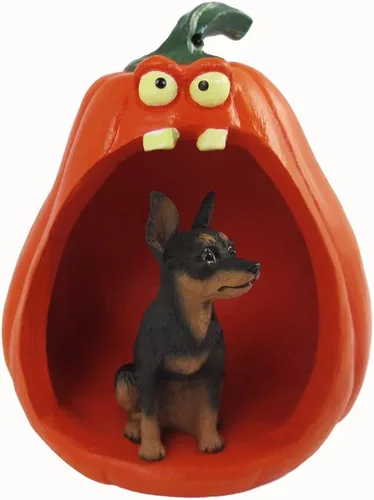 Vista 208 de Conversation Concepts Figura de Corgi galés de Halloween y calabaza Welsh Corgi Pembroke