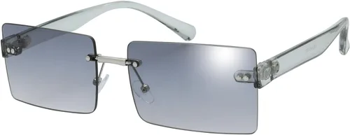 Vista 27 de The Fresh - Lentes de sol minimalistas pequeños rectangulares transparentes - Embalaje exquisito