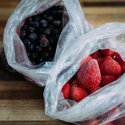 Vista 3 de Bolsas de almacenamiento de alimentos de 10 x 14 pulgadas, bolsa de plástico transparente, 500 unidades bolsa de plástico desechable para alimentos