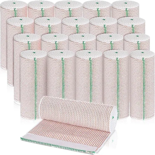 Vista 9 de Reginary Paquete de 20 vendajes elásticos de 2, 3, 4 y 6 pulgadas con cierre automático en ambos extremos, vendaje de compresión elástico atlético