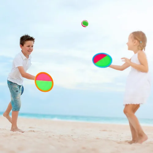 Vista 2 de Juguetes al aire libre para niños, juego de tirar y atrapar, patio exterior, campamento, playa, piscina, juegos para niños y niñas de 3, 4, 5, 6, 7