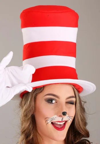 Vista 10 de Disfraz de Adulto Gato en el Sombrero Dr. Seuss Multicolor
