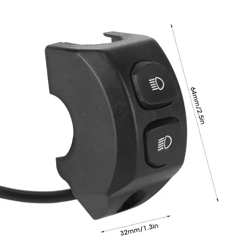 Vista 4 de EVGATSAUTO Kit de interruptor de luz antiniebla para R1200GS, R1250GS, F750GS, F850GS - Botón de control de lámpara antiniebla de motocicleta