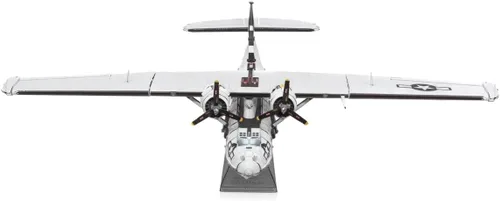 Vista 7 de Fascinations Metal Earth Consolidated PBY Catalina 3D Kit de modelo de metal con pinzas