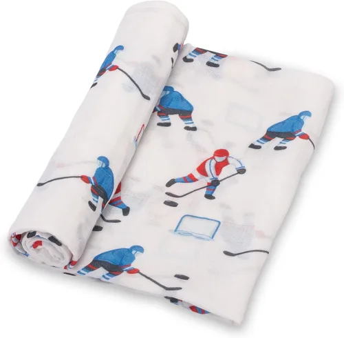 Vista 16 de LollyBanks Manta de Envolver, Manta de Bebé 100% Algodón, Manta de Envolver de Muselina Suave 47 x 47 Pulgadas, Manta de Bebé Neutra para Niños