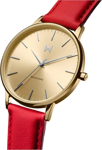 Vista 3 de MVMT Boulevard - Reloj para mujer (1.496 in), color rojo rubí