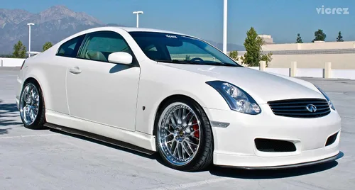 Vista 4 de Vicrez Divisores de falda lateral vz100601 Compatible con Infiniti G35 Coupe 2003-2007 negro