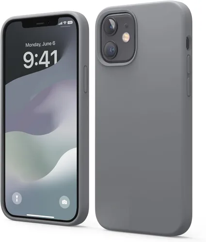 Vista 29 de elago - Carcasa de silicona líquida para iPhone 12 Mini, color negro Full Body Protective Cover, Shockproof, Slim Fit, Anti-Scratch Soft