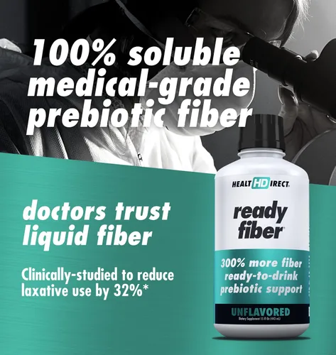 Vista 8 de HEALTH DIRECT - Ready Fiber - Suplemento de fibra líquida prebiótica para mujeres, hombres y niños - 15 onzas líquidas - 15-30 porciones, sin sabor
