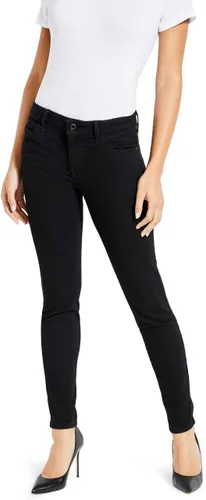 Vista 6 de Guess Jeans ajustados elásticos de tiro medio para mujer Enjuague blanco óptico