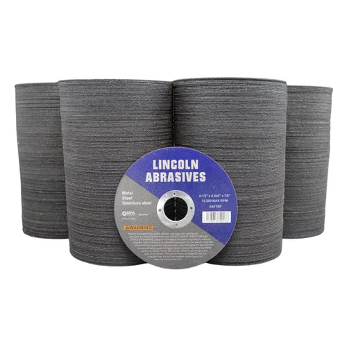 Vista 16 de Paquete de 25 ruedas de corte de 4.5" Lincoln Abrasives .040" Metal y acero inoxidable