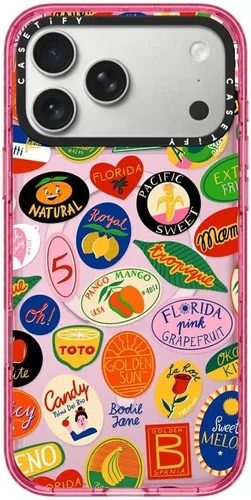 Vista 34 de CASETiFY Impact iPhone Air Case [Delgada/Compatible con Magsafe / 8.2 ft. Protección contra Caídas de Grado Militar 4X] - Lazos - Rosa Arcos
