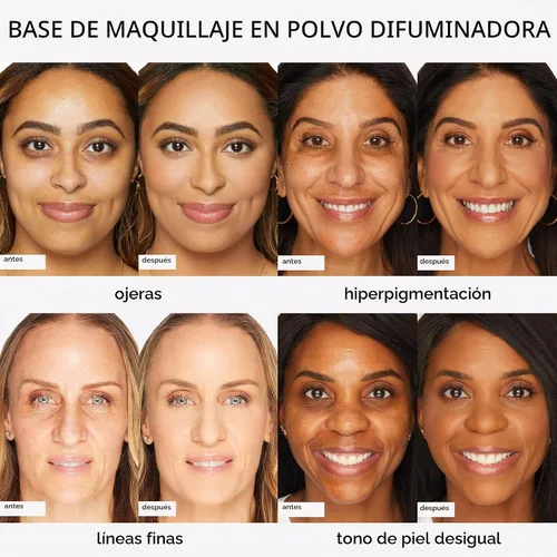 Vista 3 de tarte Base en polvo difuminante de arcilla amazónica foundation 12N neutro claro (piel clara con un equilibrio de matices cálidos y fríos)
