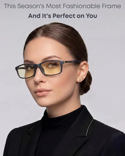 Vista 2 de Prospek Blue Light Glasses – Eye Strain Relief, Anti Glare Gris