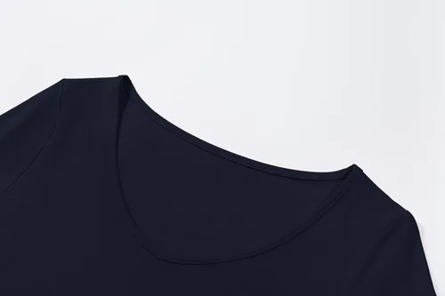 Vista 4 de Camisas de manga larga para mujer, cuello en V, estilo casual