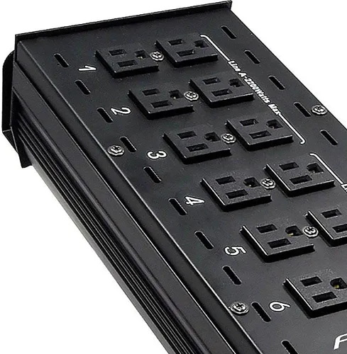 Vista 3 de CHAUVET DJ Pro-D6 DMX-512 Dimmer/Switch Pack (6 canales) Controladores de luz LED, NEGRO Black housing for stage lighting rigs, powers par cans