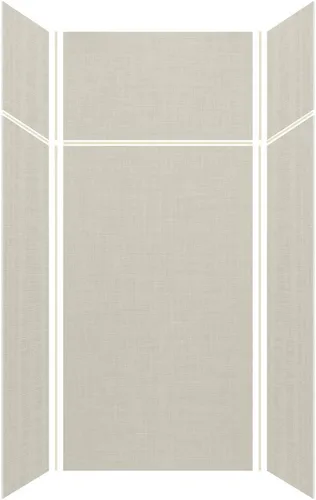 Vista 54 de Transolid EWKX363696-41 Expressions - Kit de pared de ducha de 6 paneles con extensión, 36 pulgadas de largo x 36 pulgadas de ancho x 96 pulgadas