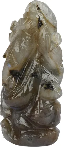 Vista 2 de gemhub Estatua de estatua de Ganesha aprox. 154 quilates de labradorita estatua
