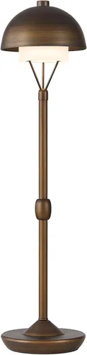 Vista 10 de Modern Table Lamp Cordless Portable Desk Lamp, 2700K Stepless Dimming Rechargeable Battery Operated LED Lights for Bedroom, USB-C Charging