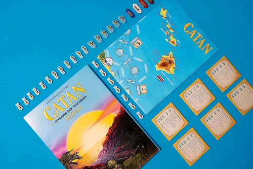 Vista 2 de CATAN Hawai'i SCENARIO EXPANSION - Excursión de Pesca Tropical para CATAN Seafarers! Juego de Estrategia, Juego Familiar para Niños y Adultos