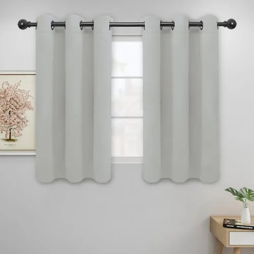 Vista 18 de Easy-Going - Cortinas opacas para dormitorio, aislamiento térmico sólido con ojales, cortinas de ventana para reducción de ruido, cortinas