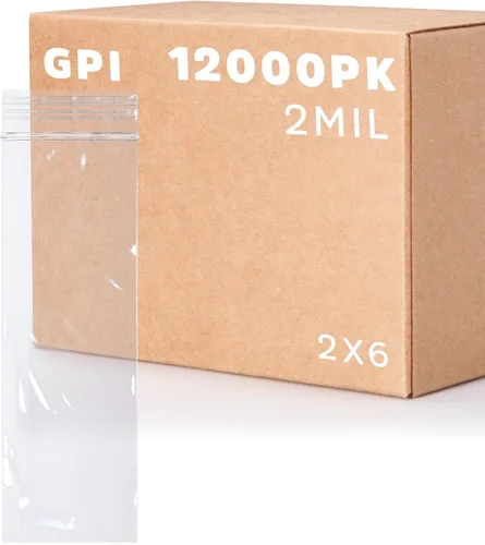 Vista 22 de GPI - Bolsas pequeñas con cremallera de 2 x 4 pulgadas, 1000 unidades, 2 mil, bolsas de plástico transparente con cierre de cremallera, con cierre