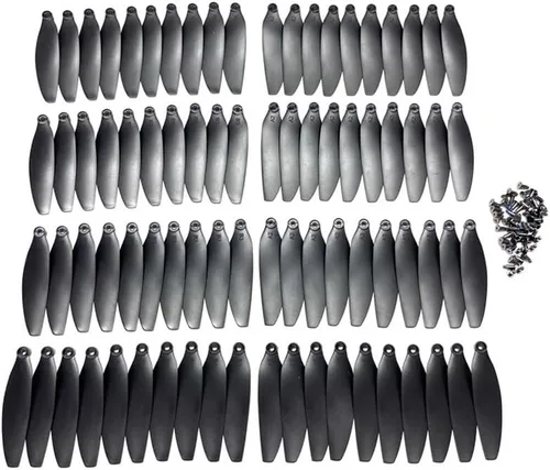 Vista 7 de E88EVO Plegable RC Quadcopter Piezas de repuesto Hélices de hoja con accesorios de tornillo para E88 EVO Drone (16 PCS)