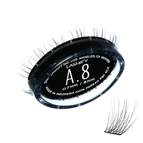 Vista 27 de Lashify Amplify - Extensiones de pestañas Gossamer de 0.47 pulgadas, color ceniza, pestañas postizas para un aspecto natural