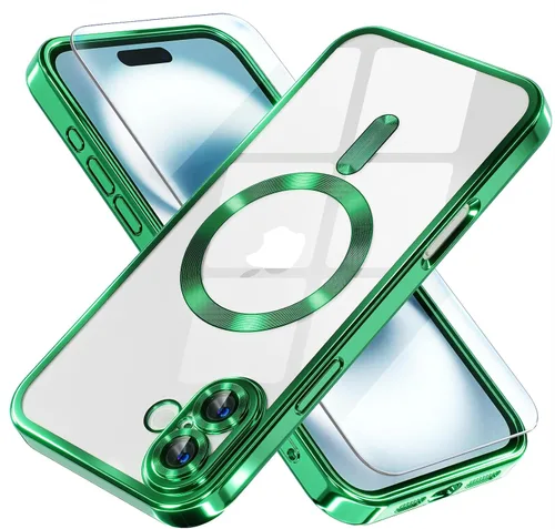 Vista 48 de Misea Funda magnética para iPhone 14 compatible con MagSafe [nunca amarillenta] [protección contra caídas de grado militar] protector completo