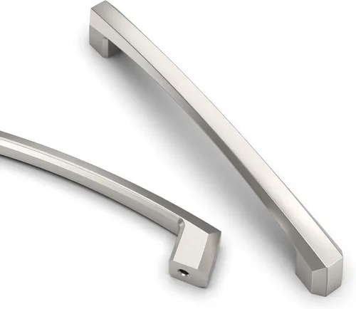 Vista 30 de Asidrama - Paquete de 2 manijas de gabinete de cocina de níquel satinado cepillado de 3 pulgadas (76 mm), tiradores de gabinete, herrajes