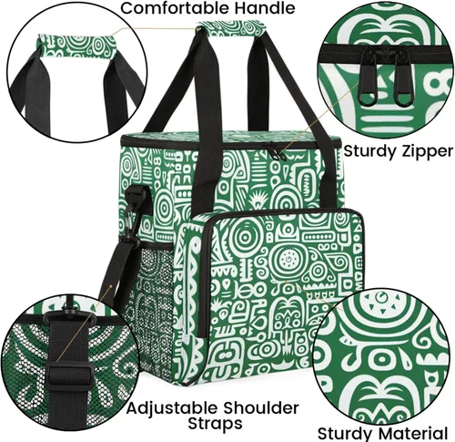 Vista 6 de Bolsa de viaje para cafetera de pintura abstracta para Keurig K-Mini/K-Mini Plus con aislamiento impermeable con bolsillos para cafetera portátil
