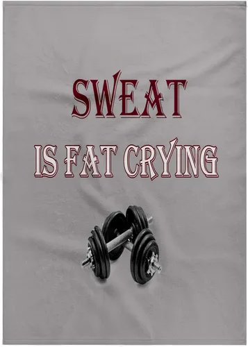 Vista 7 de 3dRose Paño de lavado de 11 x 12 para cara y cuerpo - El sudor es grasa llorando. Gimnasio, entrenamiento, deporte. Frases divertidas populares