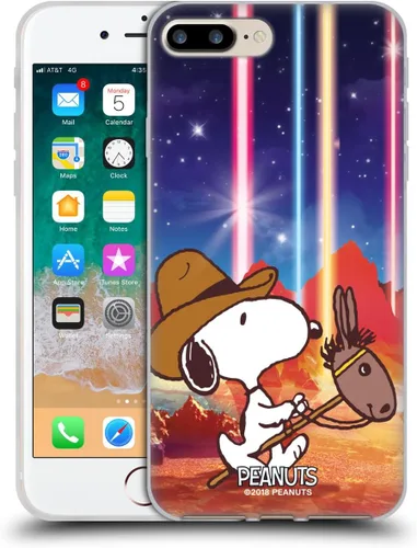 Vista 146 de Head Case Designs Funda de gel con licencia oficial de Peanuts Nebula Cactus Needles Snoopy Space Cowboy [protección de grado militar] compatible
