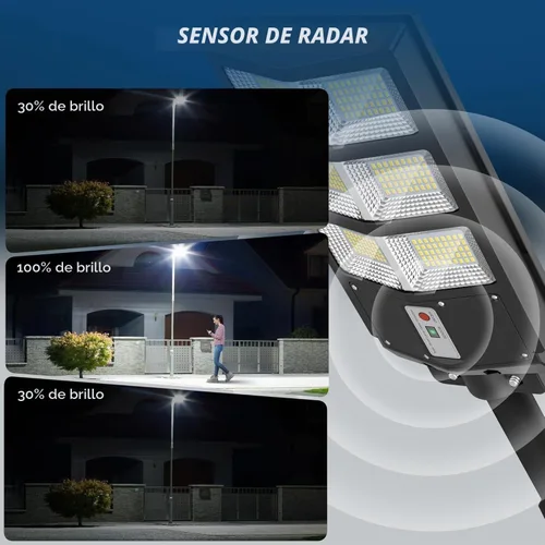 Vista 5 de Sunwish Luces solares para exteriores, 1 paquete, sensor de movimiento, del atardecer al amanecer, IP66