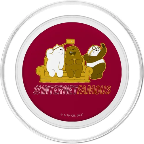 Vista 2 de We Bare Bears Grizz Panda Ice Bear Internet Famous PopSockets MagSafe PopGrip para iPhone