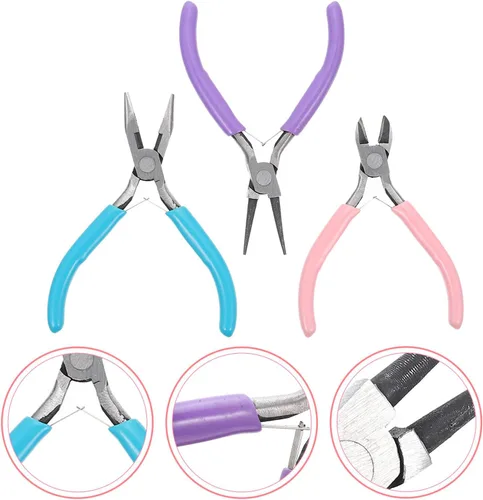 Vista 7 de 3 Piece Jewelry Making Tool Pliers Set for DIY Crafters