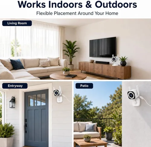 Vista 7 de Cámara de seguridad para interiores y exteriores, WiFi 5G/2.4G