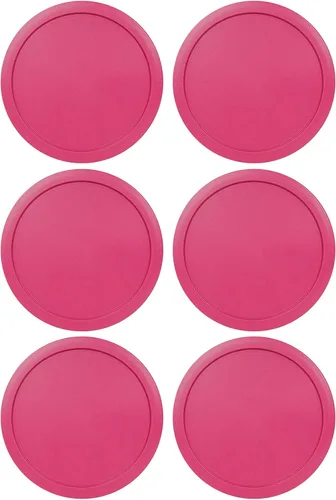 Vista 15 de Tapas de repuesto que se ajustan a los tazones de recipientes de vidrio Pyrex para almacenamiento de alimentos de 4 tazas, tapas redondas