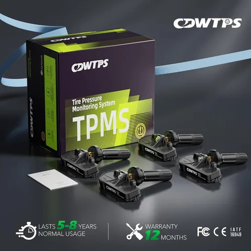 Vista 9 de CDWTPS Sensor TPMS para Ford F150, paquete de 4, sistema de monitor de presión de neumáticos 315MHZ para Ford F150 F250 F350 F450 F550, escape