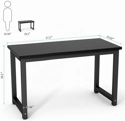 Vista 6 de Mesa para computadora Tribesigns moderna estilo sencillo para PC, portátil, estudio, moderna estación de trabajo para el oficina en casa