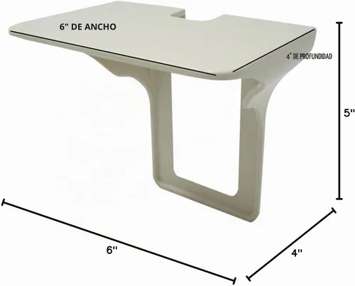 Vista 3 de Power Perch - Estante de salida sin taladro, estantes aptos para inquilinos Almendra