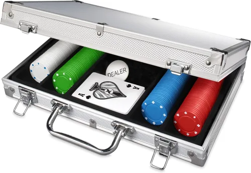 Vista 2 de Set de póker de 200 piezas en estuche de aluminio (los estilos pueden variar)